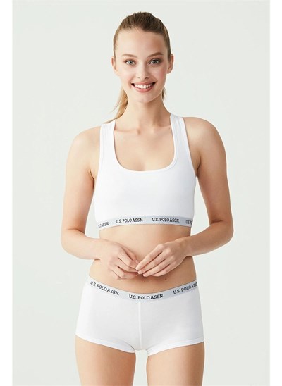 U.S. POLO ASSN Kadın Sporcu Büstiyer Şort Set