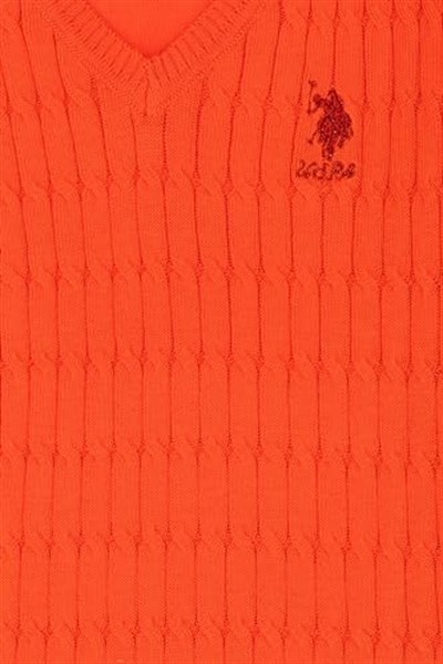 U.S. POLO ASSN. KIZ COCUK ORANJ TRIKO KAZAK BASIC