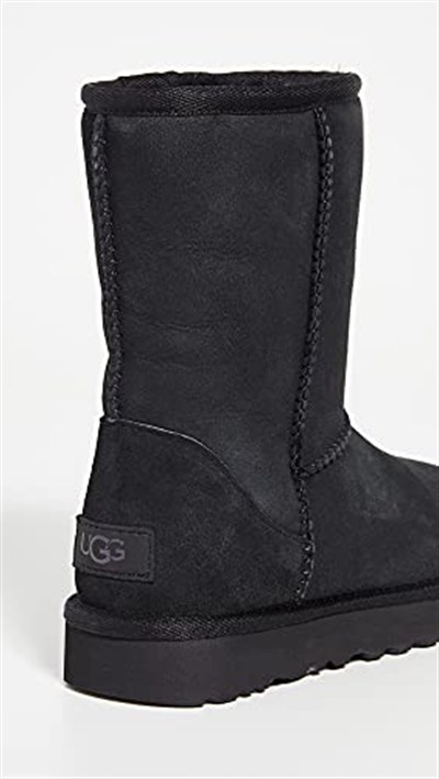 UGG W CLASSIC SHORT II Klasik Bot Kadın BLACK (SIYAH) 39