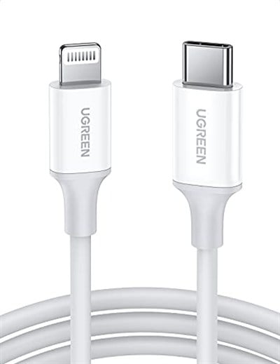 UGREEN 10493 USB kablosu 1 m USB C USB C/Lightning Beyaz