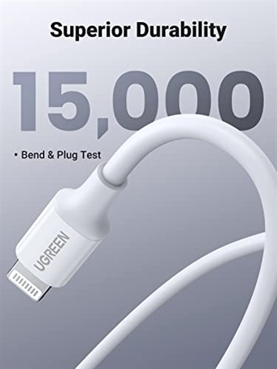UGREEN 10493 USB kablosu 1 m USB C USB C/Lightning Beyaz