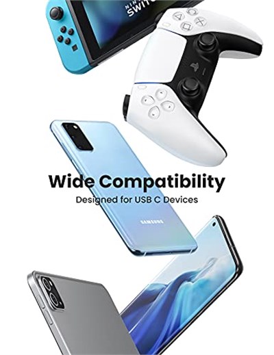 UGREEN 3.0 A USB-A & USB-C Örgülü Şarj ve Data Kablosu, 2 Metre, Siyah, 60128