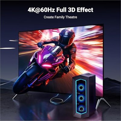 UGREEN 4K@60Hz DisplayPort HDMI Kablosu DP HDMI Kablosu Uni-Directional DP 1.2 HDMI 2.0 Kablo HDR DP HDMI Adaptörü Çoklu Ekran için Monitör, Projektör, Dell (2M) ile Uyumlu