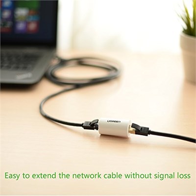 Ugreen Ethernet Kablo Birleştirici Ara Aparat Beyaz