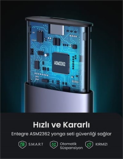 Ugreen M.2 NVMe SSD Type-C 3.1 Gen2 PCIe M-Key M+B Key Disk Kutusu