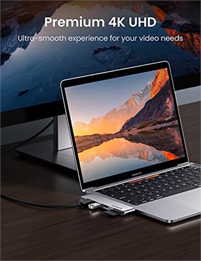 Ugreen Macbook Pro Air İçin Thunderbolt 3 Type-C HDMI USB 3.0 TF SD Kart Okuyucu Hub Adaptör