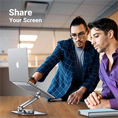 UGREEN Masa için Dizüstü Bilgisayar Standı Ayarlanabilir 360 Döner Taban, MacBook Pro Air Stand, Lenovo Ideapad 3, Dell Chromebook, HP Dizüstü Bilgisayar 17,3 İnçe Kadar Uyumlu