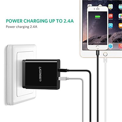 Ugreen, MFi Lisanslı USB-A & Lightning Şarj ve Data Kablosu, 2 Metre, Beyaz - Seçenekler: 1 metro, 2 Metre