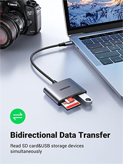 Ugreen Type-C to SD Micro SD TF USB Kart Okuyucu Adaptör