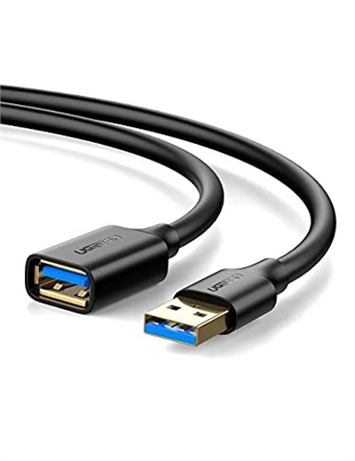Ugreen USB 3.0 Uzatma Kablosu, 50 cm, Siyah