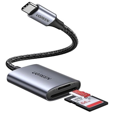 UGREEN USB C Kart Okuyucu SD/ TF Kart Okuyucu Thunderbolt 3 Harici Bellek Kartı Okuyucu