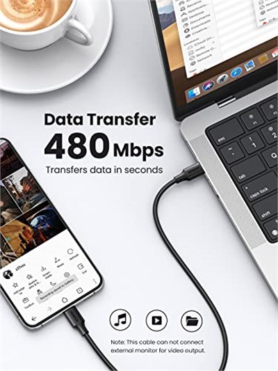 Ugreen USB C to USB C 3A Hızlı Şarj ve Data Kablosu Siyah 2 Metre