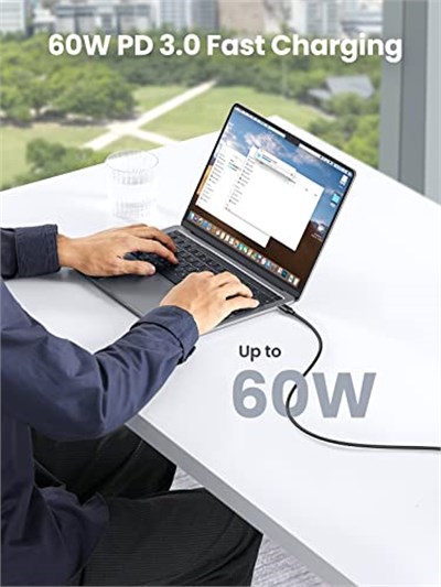 Ugreen USB C to USB C 3A Hızlı Şarj ve Data Kablosu Siyah 2 Metre