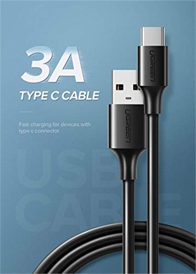 Ugreen USB Type-C Şarj ve Data Kablosu, 1 Metre, Beyaz
