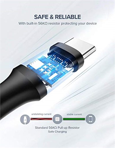Ugreen USB Type-C Şarj ve Data Kablosu, 1 Metre, Beyaz