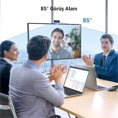 UGREEN USB Web Kamerası PC için Full HD 1080P/30fps Web Kamerası, Mikrofonlu Web Kamerası Net Stereo Ses Otomatik Işık Düzeltme 85° Görünüm Canlı Yayın için Web Kamerası Görüntülü Aramalar Öğrenme