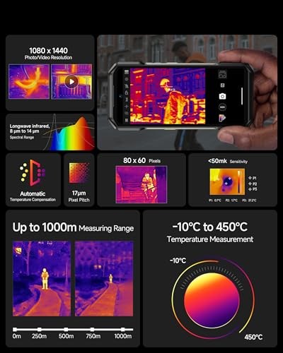 Ulefone Armor 27T Pro Android 15 10600mAh Termal Kameralı 12GB RAM+256GB 6.78 Cep Telefonu (Ulefone Türkiye Garantili)