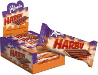 Ülker Alpella Harby Karamelli Kaplamalı Bisküvi 25 Gr 24Lü