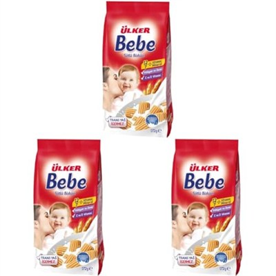 ÜLKER Bebe Bisküvi, 172 Gr (3 paketi)
