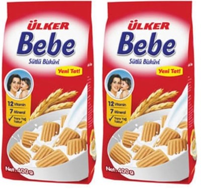 Ülker Bebe Sütlü Bisküvi 2li paket