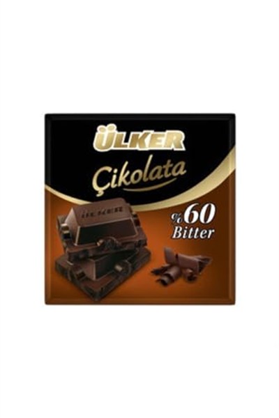 Ülker Bitter Kare%60 Kakaolu Çikolata 60 gr x 6 Adet