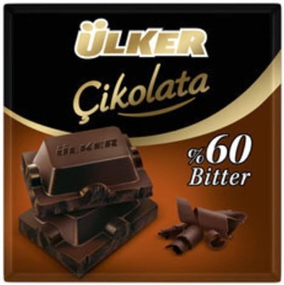 Ülker Bitter Kare%60 Kakaolu Çikolata 60 gr x 6 Adet
