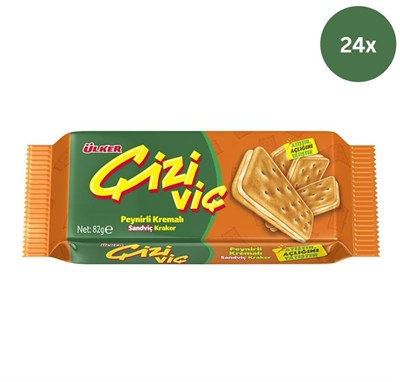 Ülker Çiziviç Peynirli Sandviç Kraker 82 gr X 24 Adet