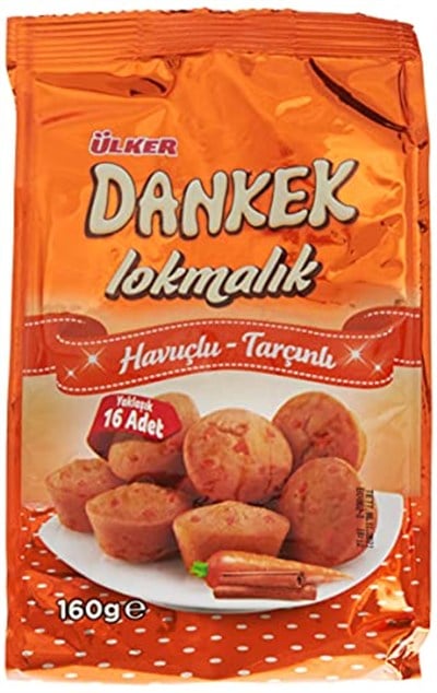 Ülker Dankek Lokmalık Havuçlu Tarçınlı Kek 160 Gr x 8 Adet