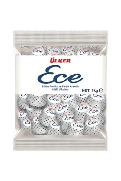 Ülker Ece Ikramlık Çikolata Fındıklı Poşet 1Kg