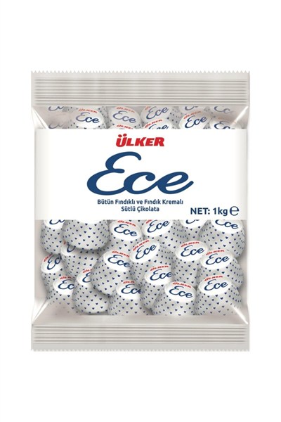 Ülker Ece Ikramlık Çikolata Fındıklı Poşet 1Kg
