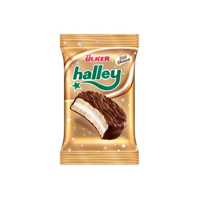 Ülker Halley Çikolata Kaplamalı Bisküvi 30Grx24 x Adet