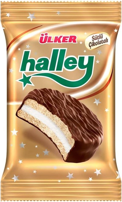 Ülker Halley Çikolata Kaplamalı Bisküvi 30Grx24 x Adet