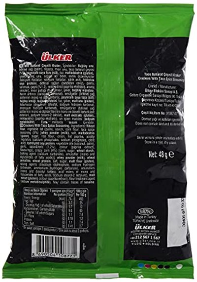 ÜLKER Krispi Tırtıklı Baharatlı Kraker, 48 Gr