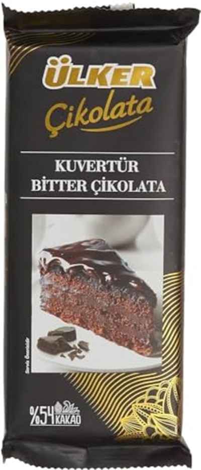 Ülker Kuvertür Bitter Çikolata 3 x 200 G