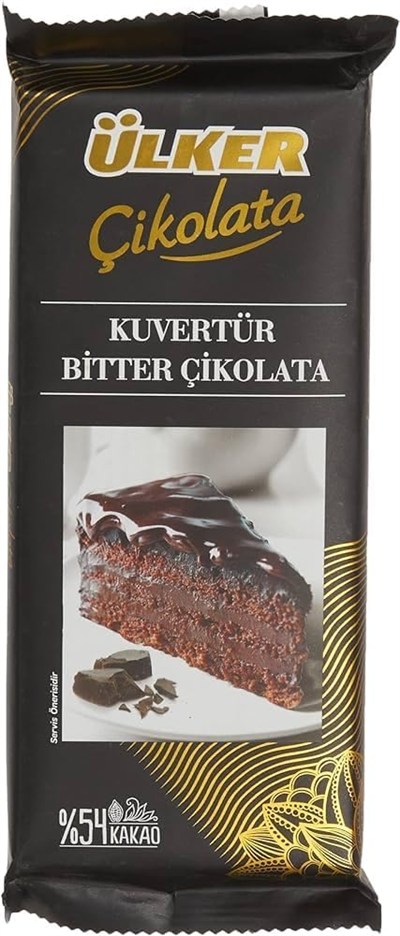 Ülker Kuvertür Bitter Çikolata 3 x 200 G