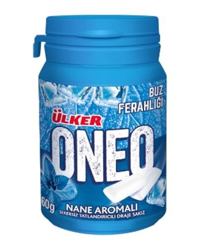 ÜLKER Oneo Dopdolu Nane Draje Sakız, 60 Gr