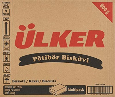 Ülker Pötibör Bisküvi 200 gr X 24 Adet