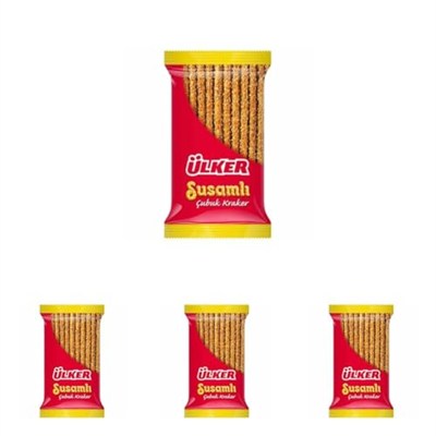ÜLKER Susamlı Çubuk Kraker 45 Gram 4lü paket