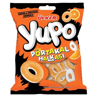 ÜLKER Yupo Portakal Aromalı Halka Jelly, 70 Gr