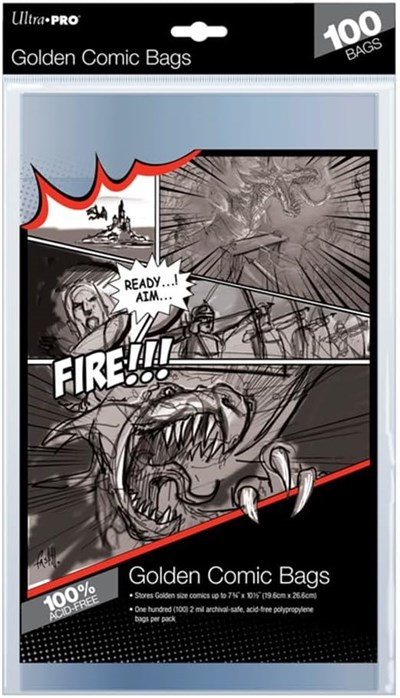 Ultra Pro 100 adet Comichuellen Grossbaende – Altın size için