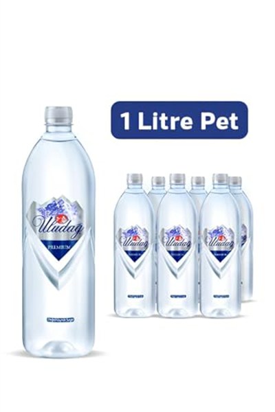 Uludağ Premium Su, 1 Litre Pet Şişe, 12li Paket