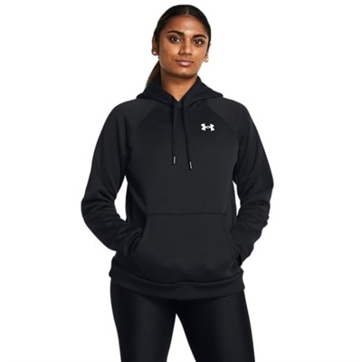 Under Armour Armour Fleece Hoodie Kadın Hoodie Siyah Beyaz XL