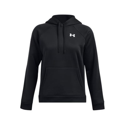 Under Armour Armour Fleece Hoodie Kadın Hoodie Siyah Beyaz XL