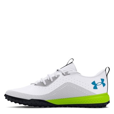 Under Armour Erkek UA Shadow Turf 2.0 Spor Ayakkabı, White/Black/Capri, 44.5 EU