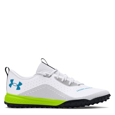 Under Armour Erkek UA Shadow Turf 2.0 Spor Ayakkabı, White/Black/Capri, 44.5 EU
