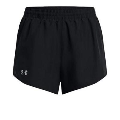 Under Armour Fly By 3 Kadın Siyah Koşu Şort 1382438-001