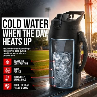 Under Armour Playmaker Jug - 1L900 Unisex Yetişkin Matara Black/Black Tek Beden