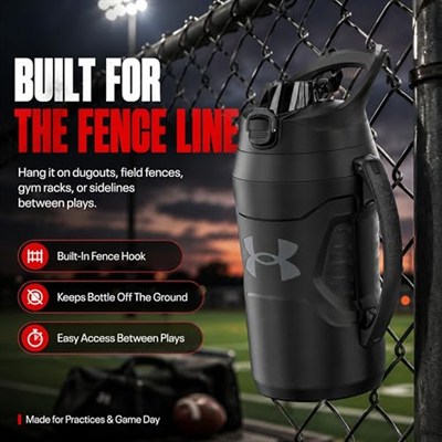 Under Armour Playmaker Jug - 1L900 Unisex Yetişkin Matara Black/Black Tek Beden