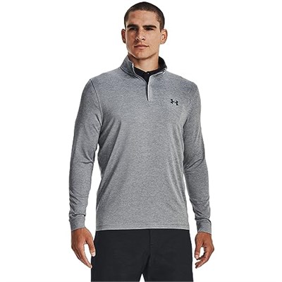 Under Armour Playoff 1/4 fermuarlı uzun kollu tişört Warmup Tops Erkek