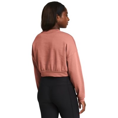 Under Armour Rakip Terry Büyük Boy Kırpılmış Bisiklet Yaka Sweatshirt Sweatshirt Kadın